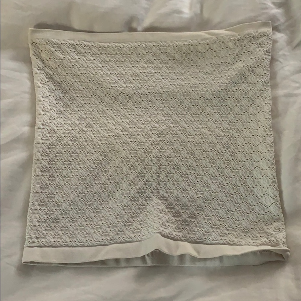 Free people white bandeau crop top